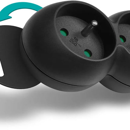 Prodlužovací kabel 230V, 6 zásuvek, bílý