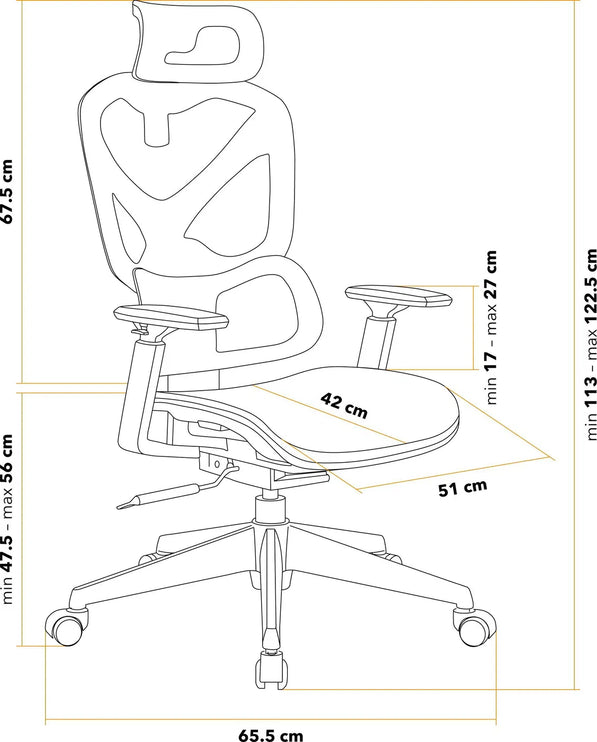 Ergonomické kancelářské křeslo